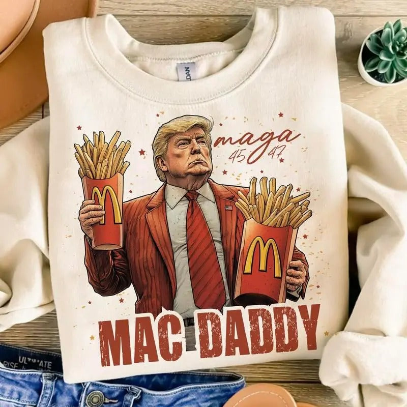 Mac Daddy Maga 47 Trump Relaxed Fit Printed USA - Adult & Kids T-Shirts, Sweatshirts & Hoodies apparel design preview 1