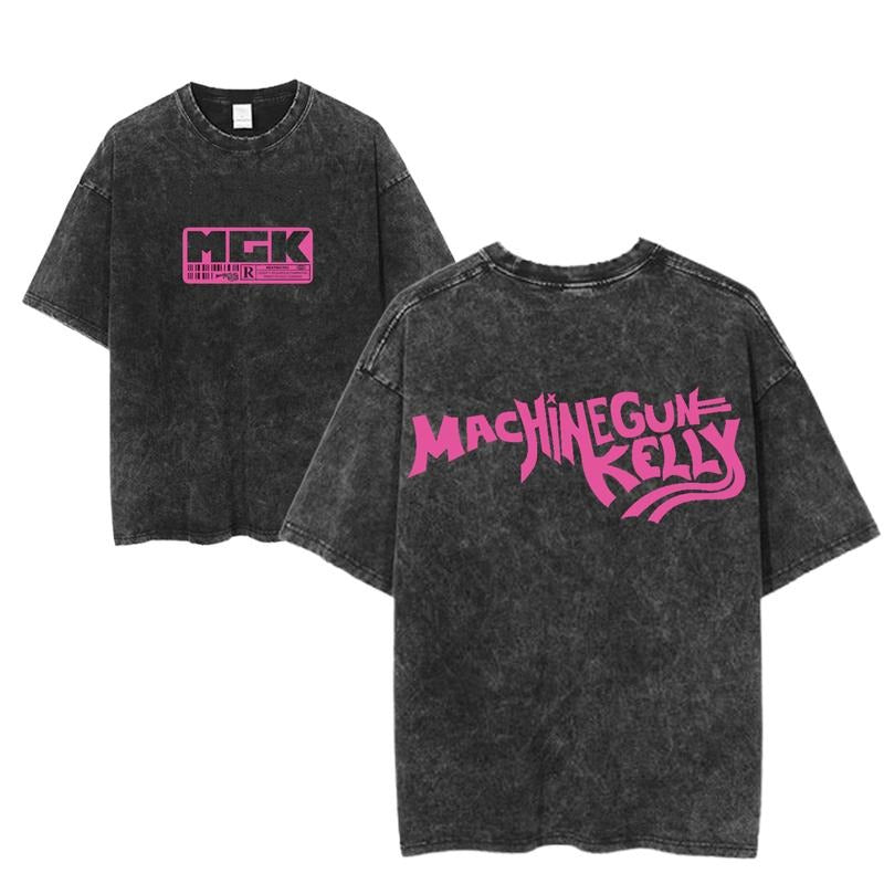 Machine Gun Kelly Bold Logo MGK Vintage Rock Band - Adult & Kids T-Shirts, Sweatshirts & Hoodies apparel design preview 1