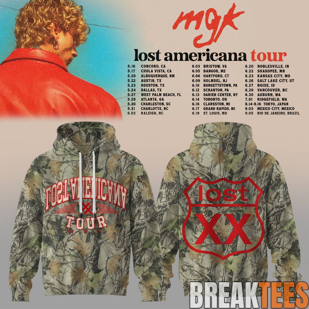Machine Gun Kelly Lost Americana Tour 2026 Special - Adult & Kids T-Shirts, Sweatshirts & Hoodies apparel design preview 1