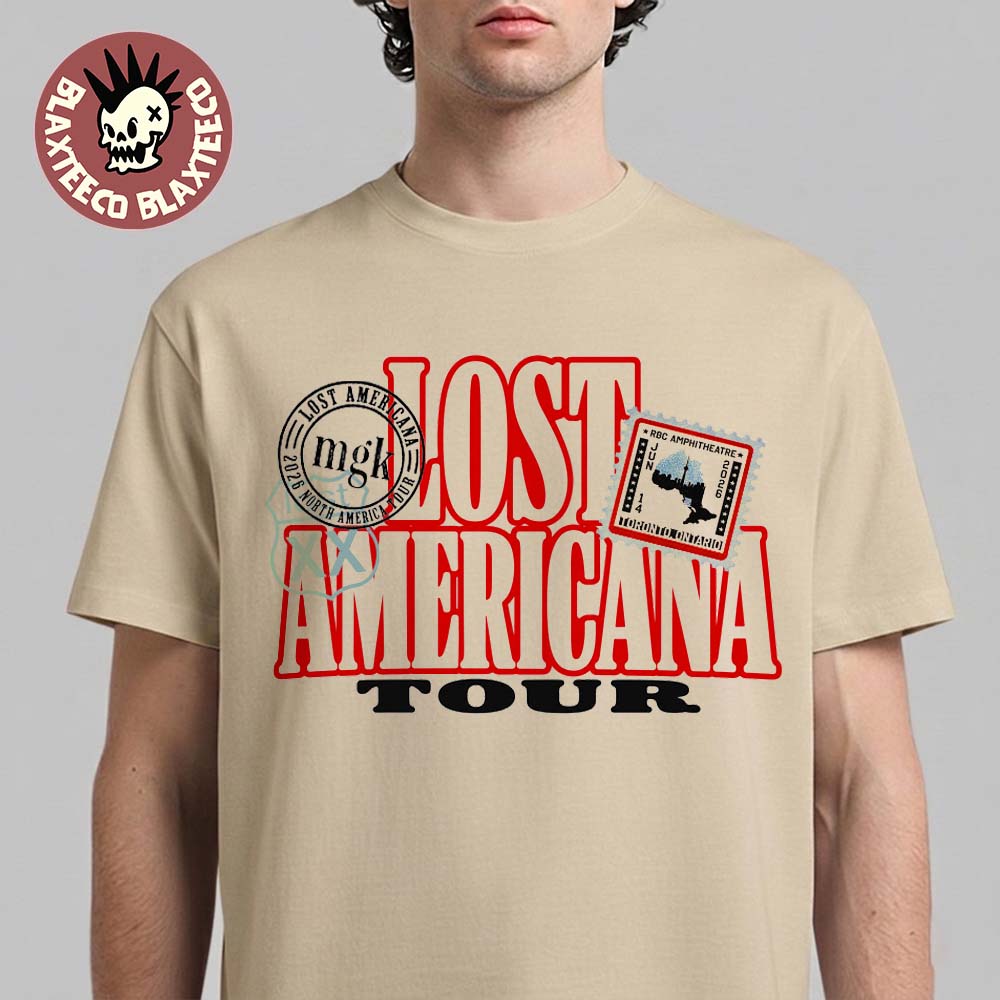Machine Gun Kelly Lost Americana Tour 2026 Toronto - Adult & Kids T-Shirts, Sweatshirts & Hoodies apparel design preview 1