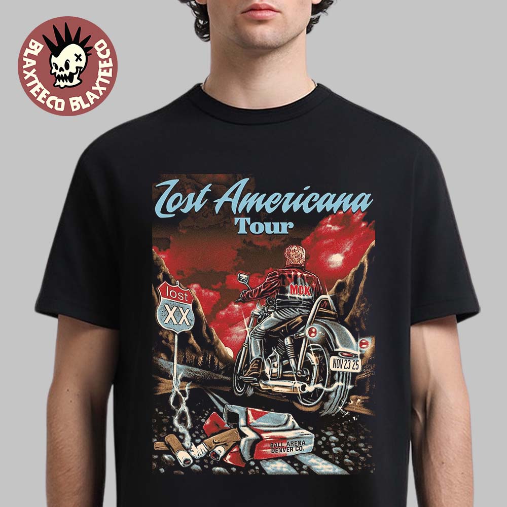 Machine Gun Kelly MGK Lost Americana Tour 2025 Poster - Adult & Kids T-Shirts, Sweatshirts & Hoodies apparel design preview 1