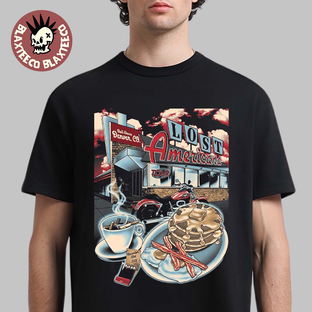 Machine Gun Kelly MGK Lost Americana Tour 2025 Poster - Adult & Kids T-Shirts, Sweatshirts & Hoodies apparel design preview 1