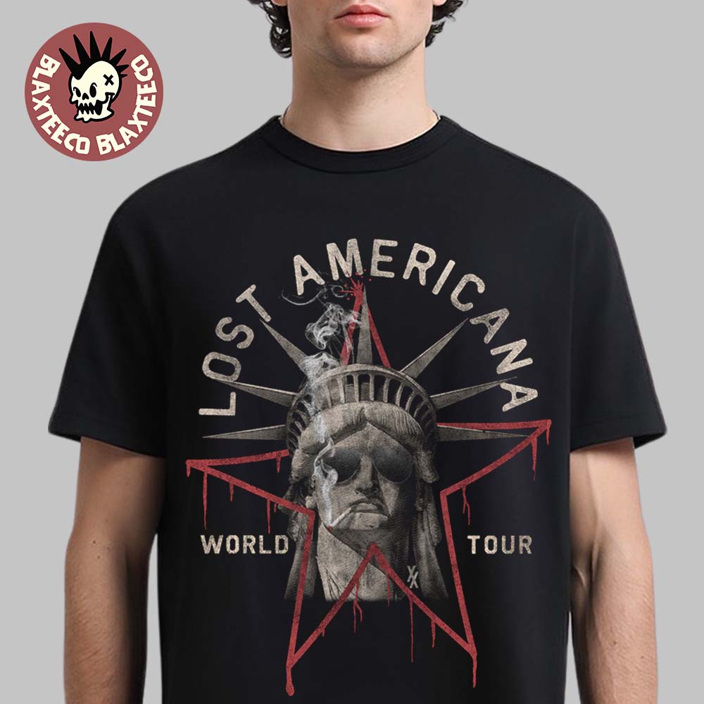 Machine Gun Kelly MGK Lost Americana World Tour 2026 - Adult & Kids T-Shirts, Sweatshirts & Hoodies apparel design preview 1