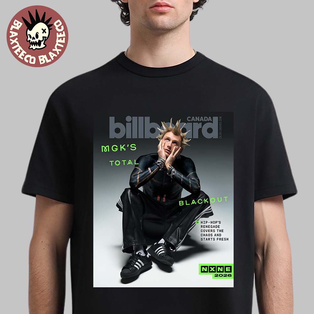 Machine Gun Kelly MGK On The Cover Of Billboard - Adult & Kids T-Shirts, Sweatshirts & Hoodies apparel design preview 1