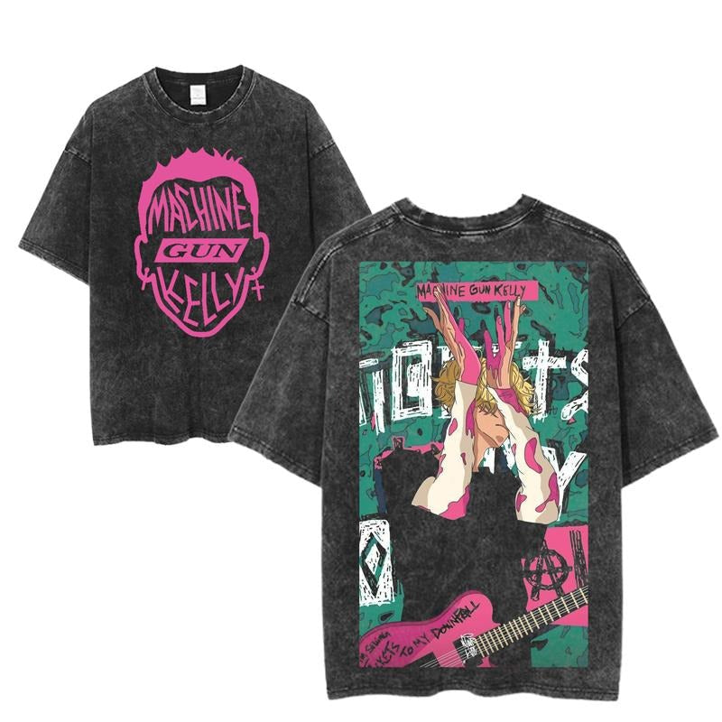 Machine Gun Kelly Tickets My Downfall MGK Album Cover - Adult & Kids T-Shirts, Sweatshirts & Hoodies apparel design preview 1
