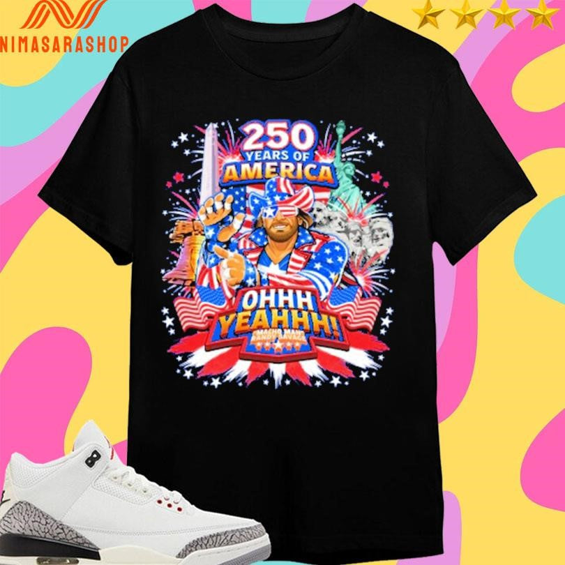 Macho Man Randy Savage 250 Year Of America Ohhh - Adult & Kids T-Shirts, Sweatshirts & Hoodies apparel design preview 1