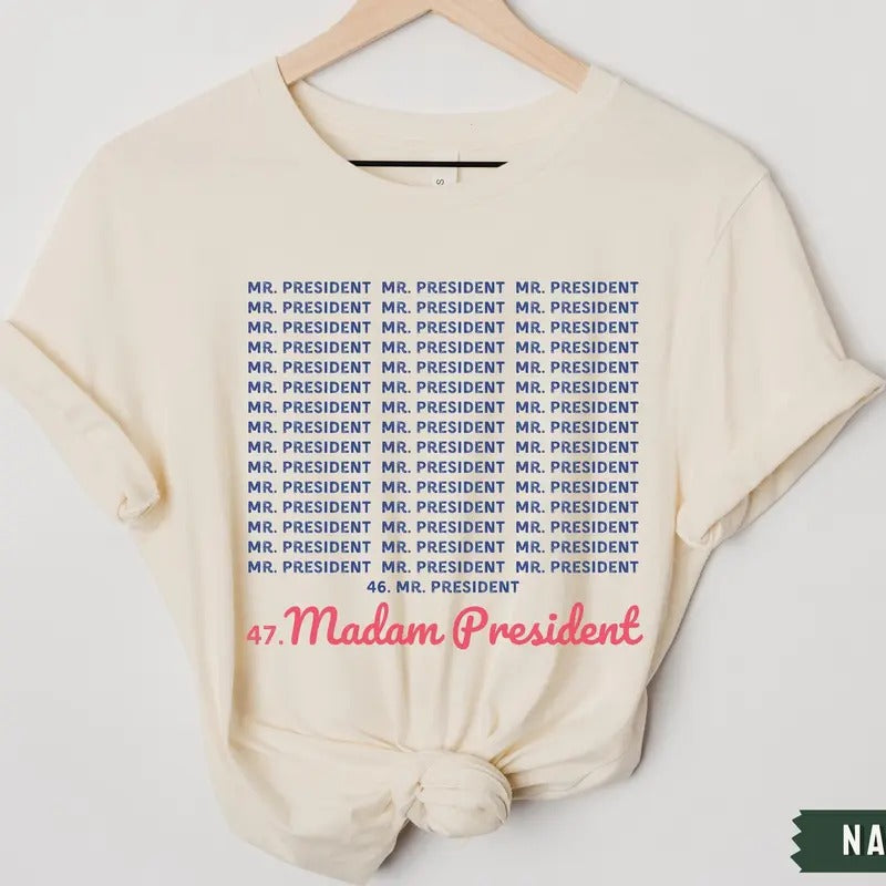 Madam President 2024 Election Vote Democrat Voting - Adult & Kids T-Shirts, Sweatshirts & Hoodies apparel design preview 1