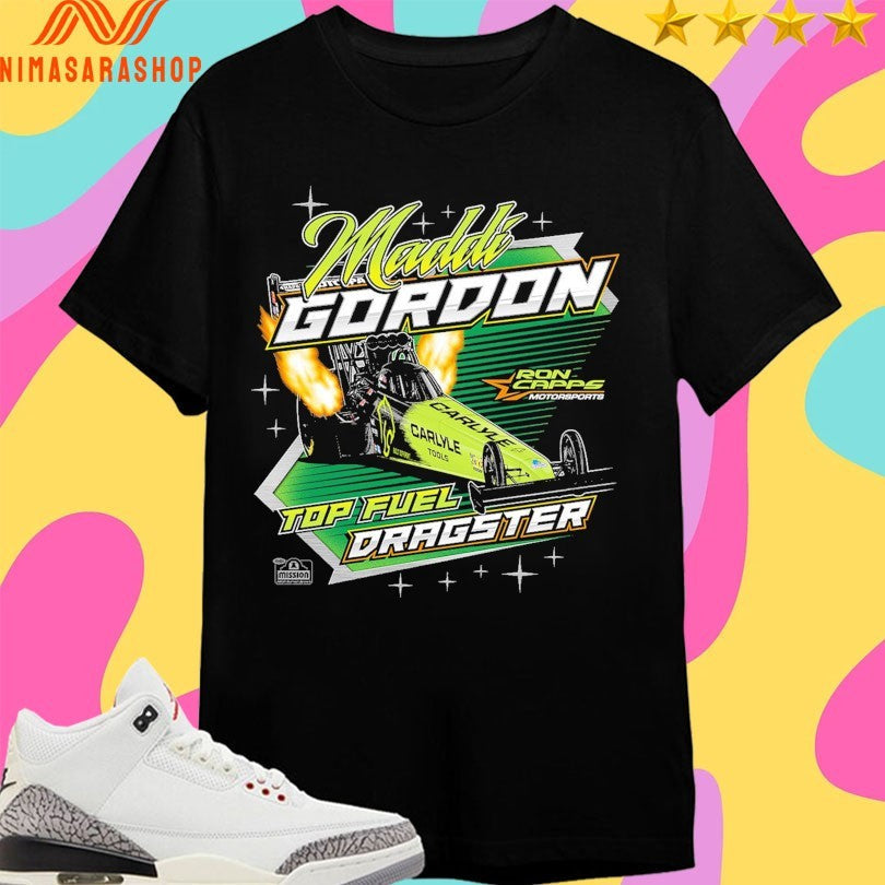 Maddi Gordon Top Fuel Dragster Ron Capps Motorsports - Adult & Kids T-Shirts, Sweatshirts & Hoodies apparel design preview 1