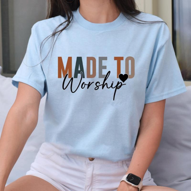 Made Worship Pure Cotton Casual Crew Neck Short - Adult & Kids T-Shirts, Sweatshirts & Hoodies apparel design preview 1