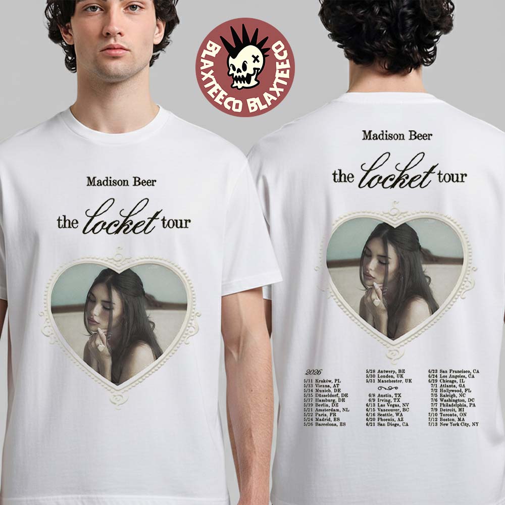 Madison Beer The Locket Tour 2026 World Schedule - Adult & Kids T-Shirts, Sweatshirts & Hoodies apparel design preview 1