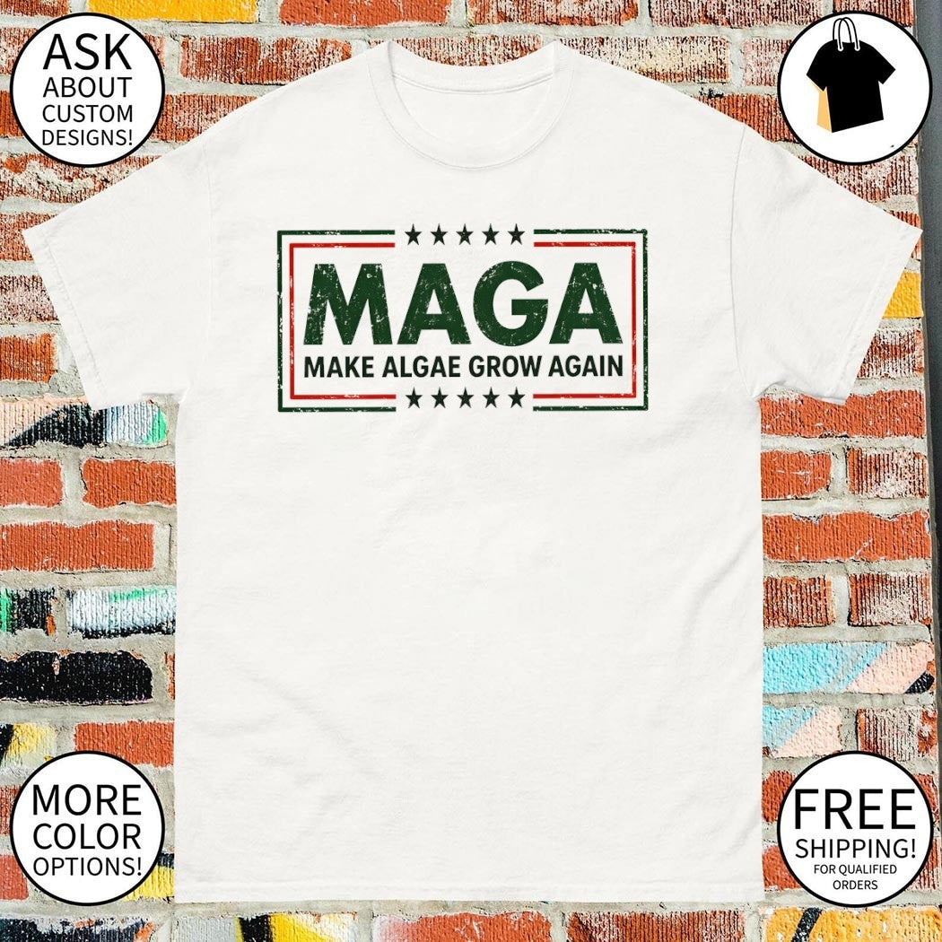 Maga Make Algae Grow Again Political Parody Meme Team - Adult & Kids T-Shirts, Sweatshirts & Hoodies apparel design preview 1
