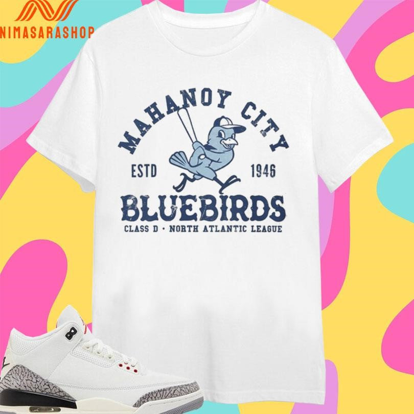 Mahanoy City Bluebirds Class D North Atlantic League - Adult & Kids T-Shirts, Sweatshirts & Hoodies apparel design preview 1
