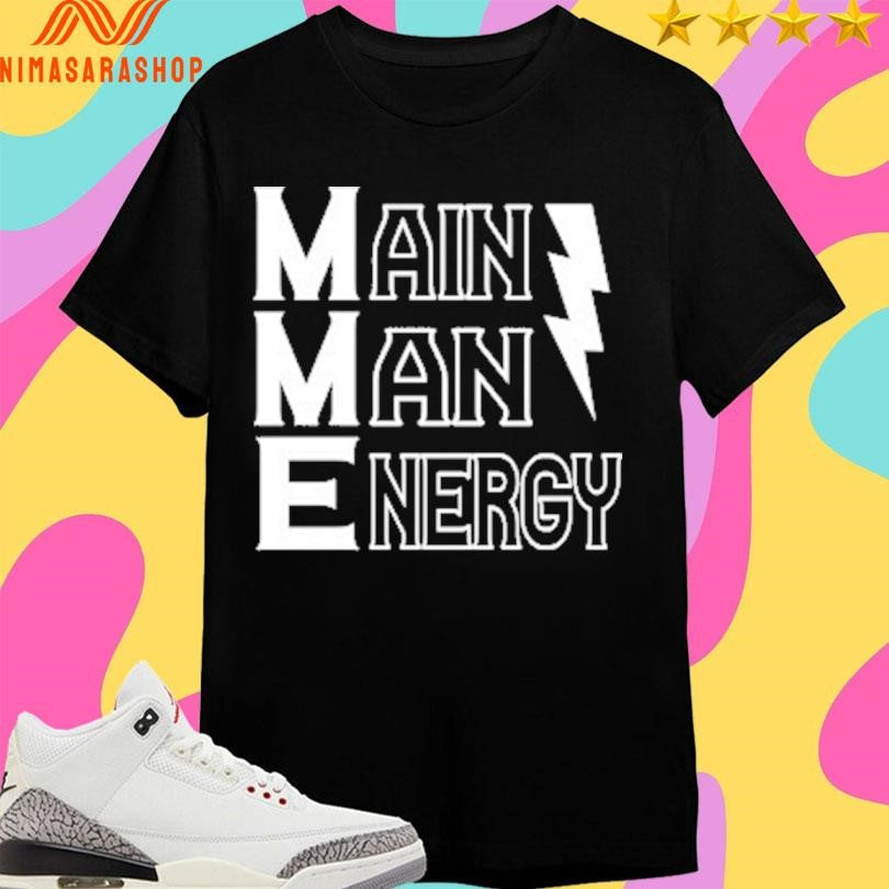 Main Man Energy Lightning - Adult & Kids T-Shirts, Sweatshirts & Hoodies apparel design preview 1