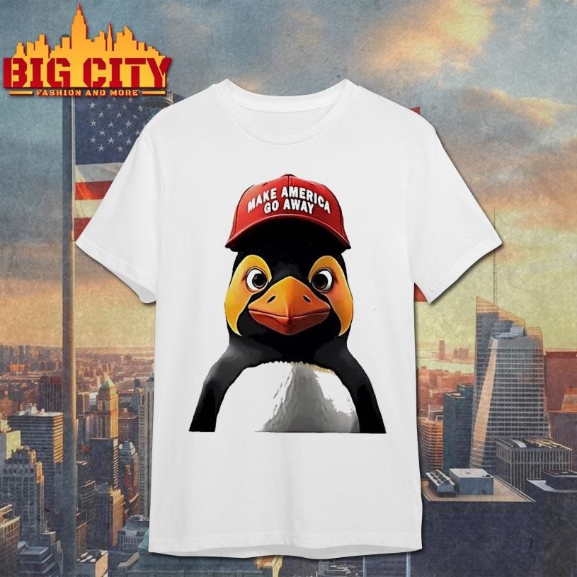 Make America Go Away Red Hat Penguin Character - Adult & Kids T-Shirts, Sweatshirts & Hoodies apparel design preview 1