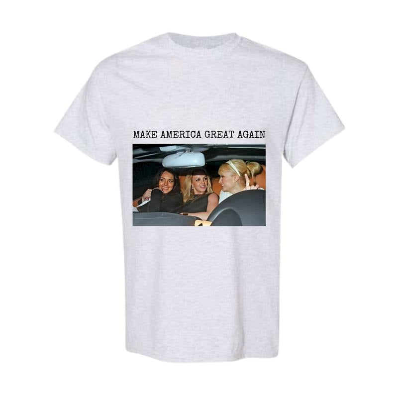 Make America Great Again Paris Lindsay Britney Car - Adult & Kids T-Shirts, Sweatshirts & Hoodies apparel design preview 1