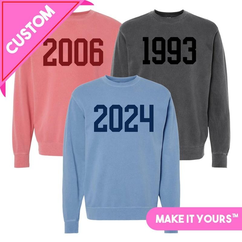 Make Yours 'Year' Cozy Crew CUSTOM Vintage - Adult & Kids T-Shirts, Sweatshirts & Hoodies apparel design preview 1