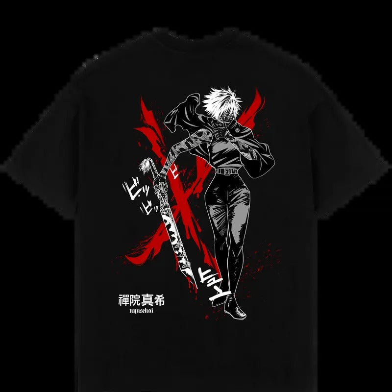 Maki X Dragon Bone Jujutsu Kaisen Anime 2024 - Adult & Kids T-Shirts, Sweatshirts & Hoodies apparel design preview 1
