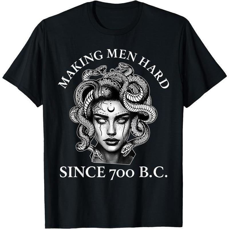 Making Hard Since 700 B.C Funny Feminist Medusa - Adult & Kids T-Shirts, Sweatshirts & Hoodies apparel design preview 1
