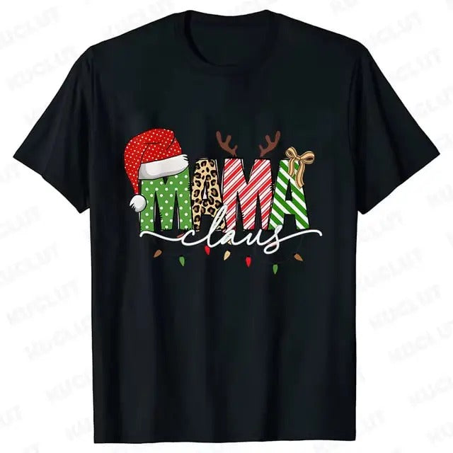 Mama Claus Vintage Mother Family Tree Short Sleeve - Adult & Kids T-Shirts, Sweatshirts & Hoodies apparel design preview 1