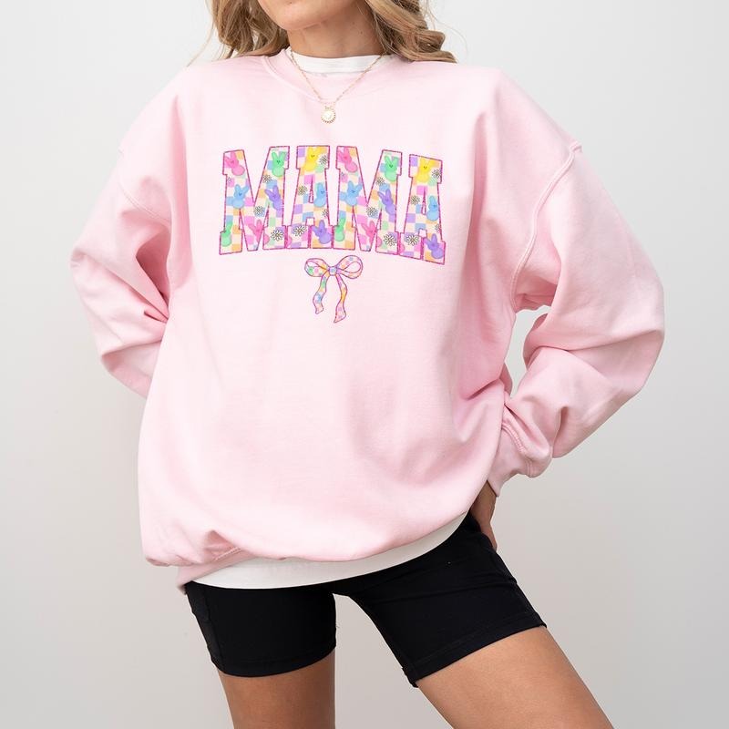 Mama Easter Bunny Happy Cute Spring Mom - Adult & Kids T-Shirts, Sweatshirts & Hoodies apparel design preview 1