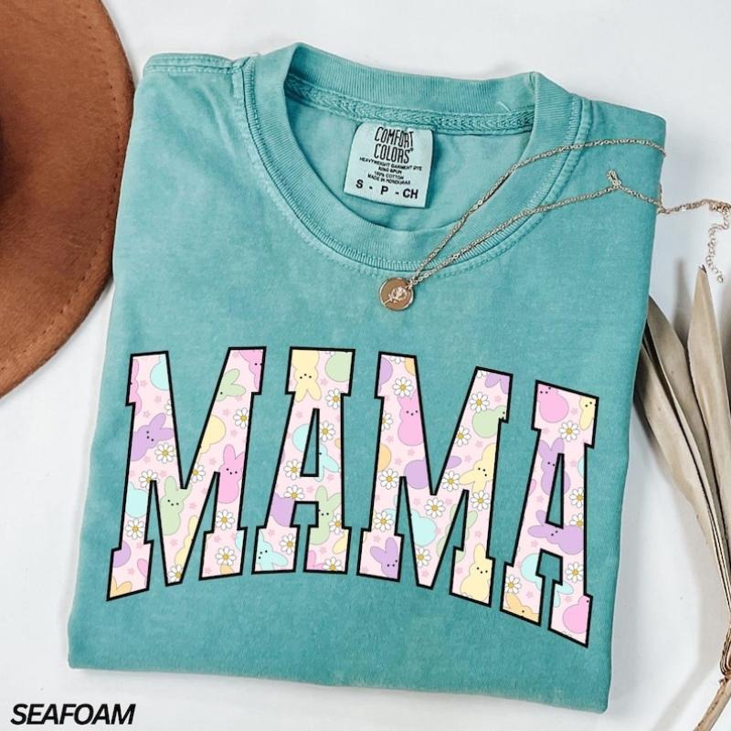 Mama Easter Bunny Happy Cute Spring Mom - Adult & Kids T-Shirts, Sweatshirts & Hoodies apparel design preview 1