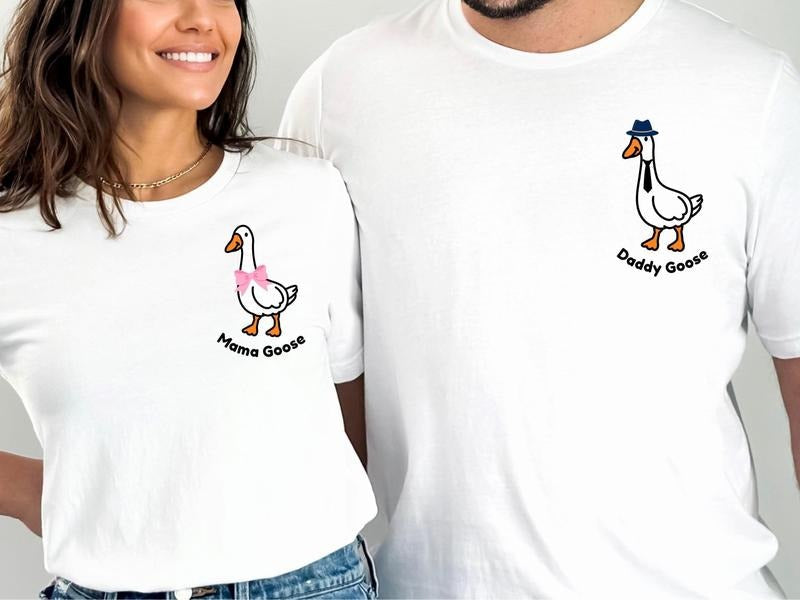 Mama Goose Daddy Silly Pregnancy Mom Baby - Adult & Kids T-Shirts, Sweatshirts & Hoodies apparel design preview 1