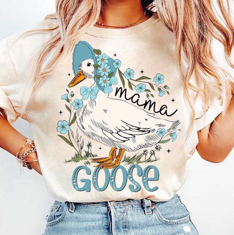 Mama Goose Floral Coquette Sublimation Vintage Lover - Adult & Kids T-Shirts, Sweatshirts & Hoodies apparel design preview 1