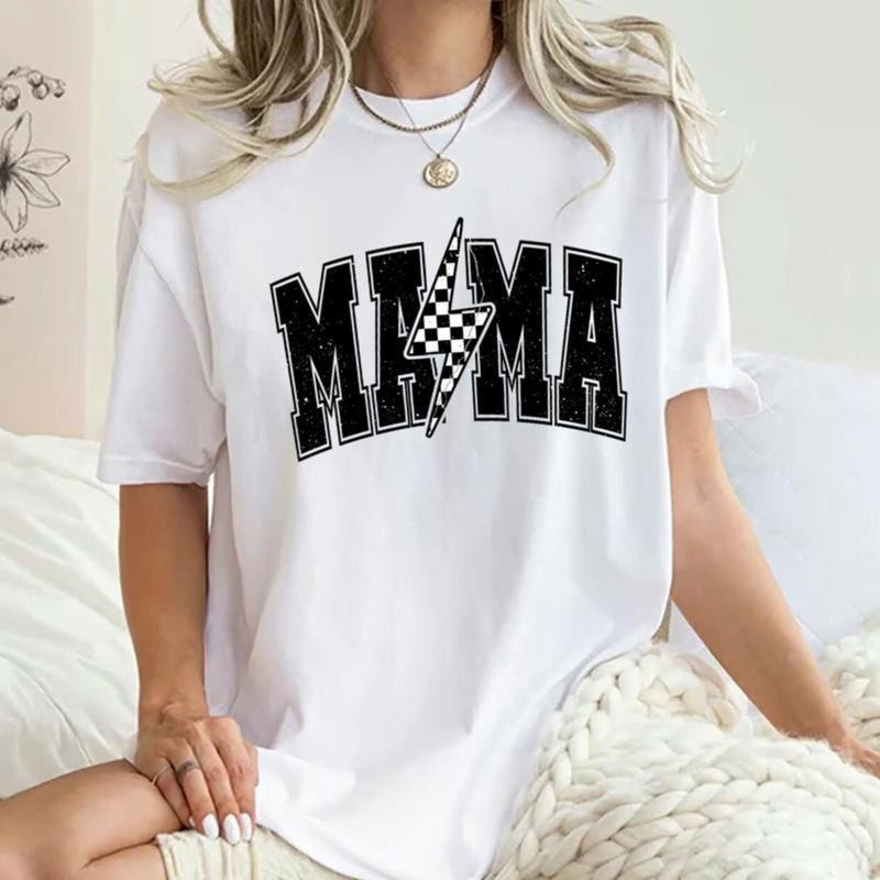 Mama Lightning Bolt Mom Life Retro Sublimation - Adult & Kids T-Shirts, Sweatshirts & Hoodies apparel design preview 1
