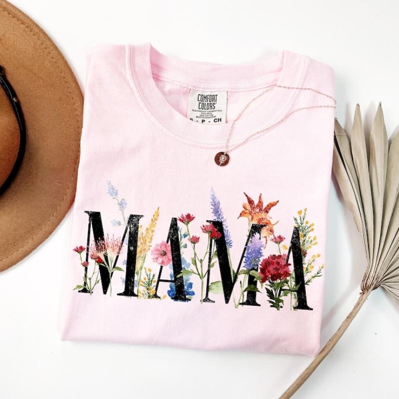 Mama Floral Mom - Adult & Kids T-Shirts, Sweatshirts & Hoodies apparel design preview 1