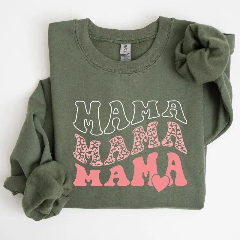 Mama Heart Mom - Adult & Kids T-Shirts, Sweatshirts & Hoodies apparel design preview 1