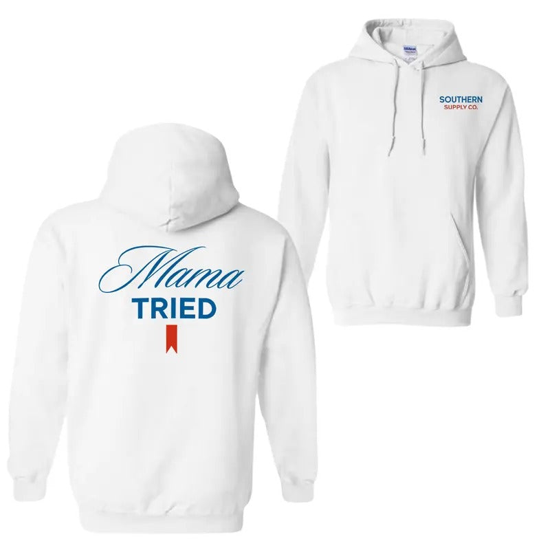 Mama Tried 2 Sided Double Printed Cotton Mom - Adult & Kids T-Shirts, Sweatshirts & Hoodies apparel design preview 1