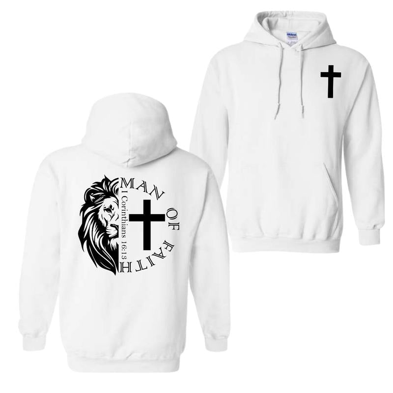 Man Faith 2 Sided Christian Him Her - Adult & Kids T-Shirts, Sweatshirts & Hoodies apparel design preview 1