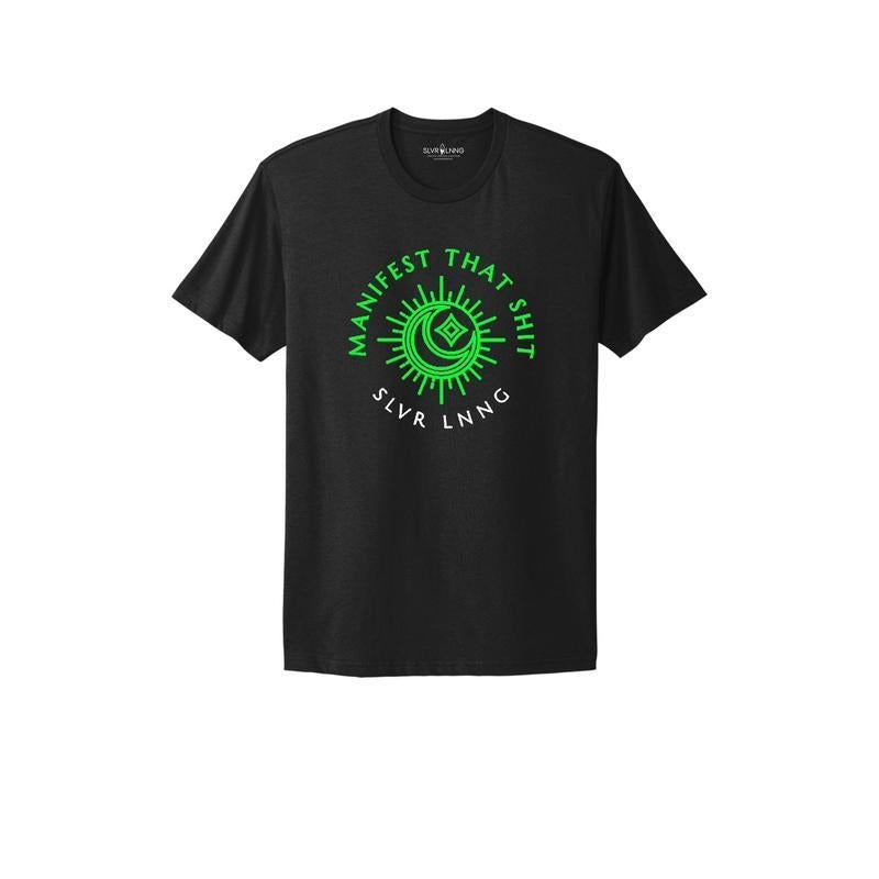 Manifest That Shit Infused Clear Quartz Carnelian - Adult & Kids T-Shirts, Sweatshirts & Hoodies apparel design preview 1