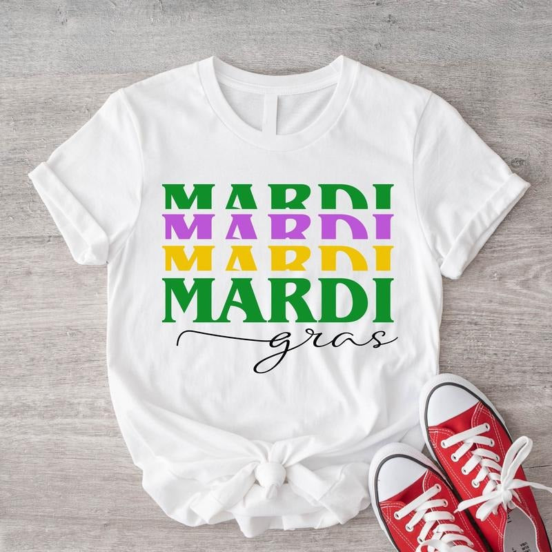Mardi Gras Matching Carnival Lover Short Sleeve - Adult & Kids T-Shirts, Sweatshirts & Hoodies apparel design preview 1
