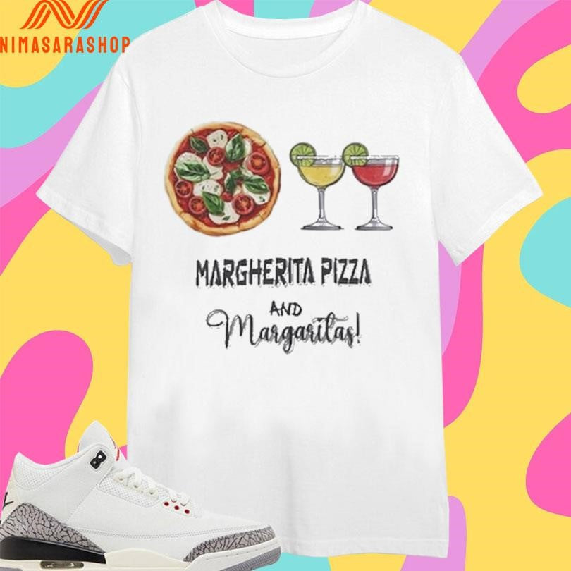 Margherita Pizza And Margaritas - Adult & Kids T-Shirts, Sweatshirts & Hoodies apparel design preview 1