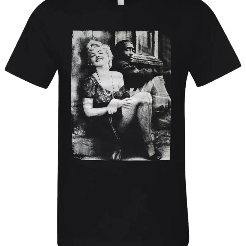 Marilyn 2pac Vintage Casual Street Urban New Black - Adult & Kids T-Shirts, Sweatshirts & Hoodies apparel design preview 1