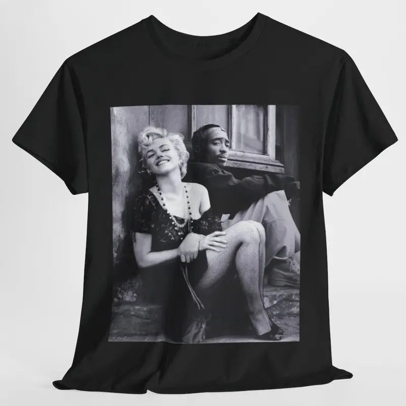 Marilyn Monroe 2Pac Menswear Cotton Streetwear - Adult & Kids T-Shirts, Sweatshirts & Hoodies apparel design preview 1