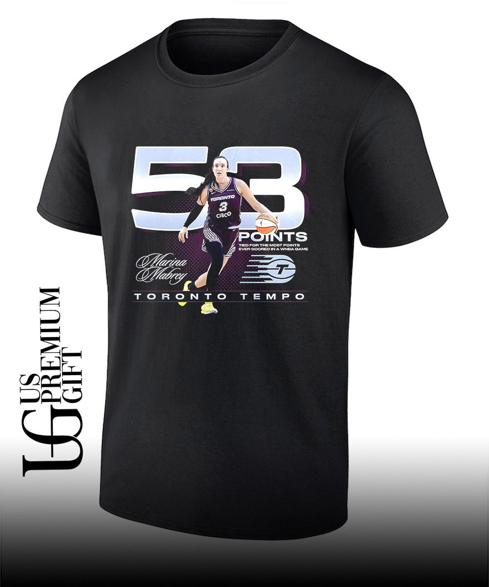 Marina Mabrey Toronto Tempo WNBA signature - Adult & Kids T-Shirts, Sweatshirts & Hoodies apparel design preview 1