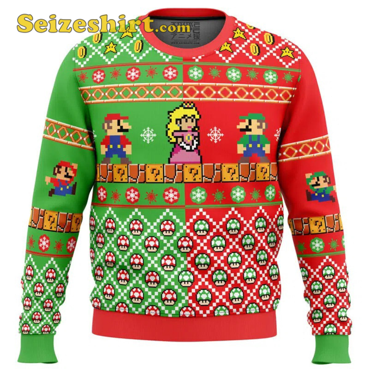 Mario Bros Boys Christmas Sweater - Holiday Gift product image