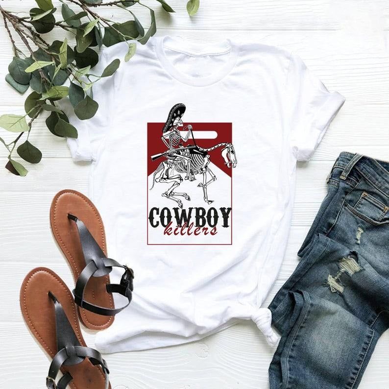 Marlboro Cowboy Killer Retro Cotton Red White Horse - Adult & Kids T-Shirts, Sweatshirts & Hoodies apparel design preview 1