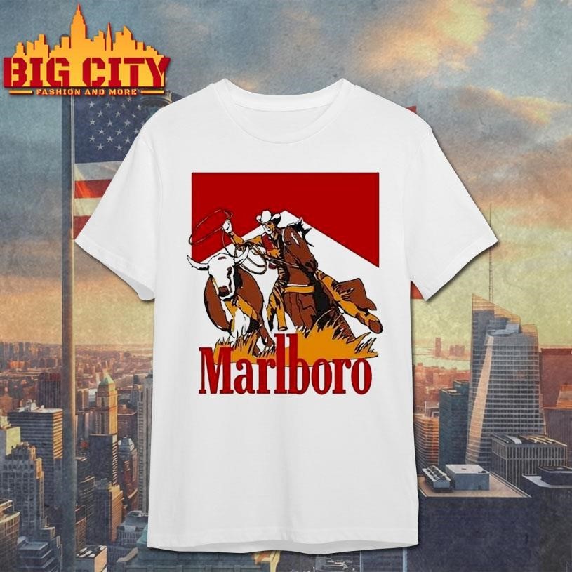 Marlboro Hunting Cowboy Cigarettes - Adult & Kids T-Shirts, Sweatshirts & Hoodies apparel design preview 1