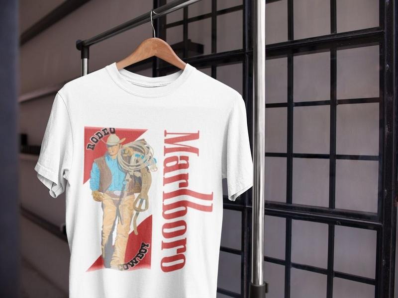 Marlboro Vintage 80s Cowboy Country Music Killer Boho - Adult & Kids T-Shirts, Sweatshirts & Hoodies apparel design preview 1