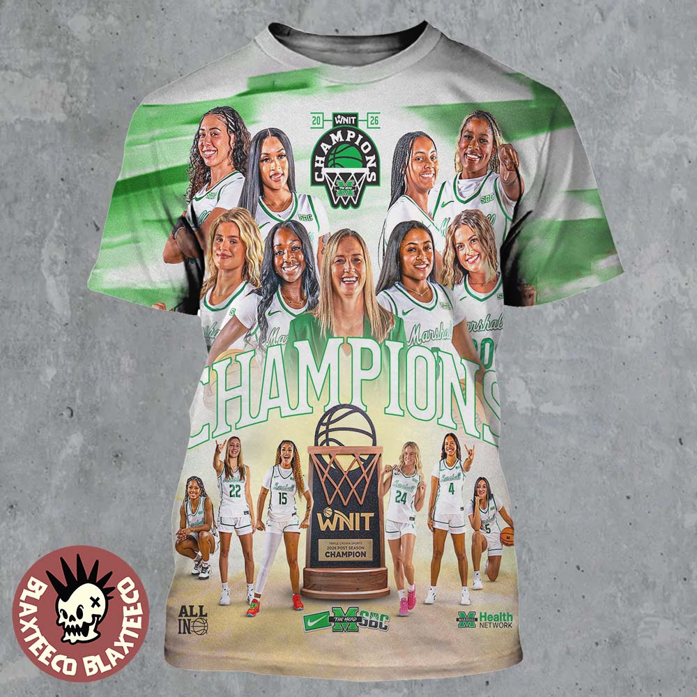 Marshall Thundering Herd Women's Basketball 2026 WNIT - Adult & Kids T-Shirts, Sweatshirts & Hoodies apparel design preview 1