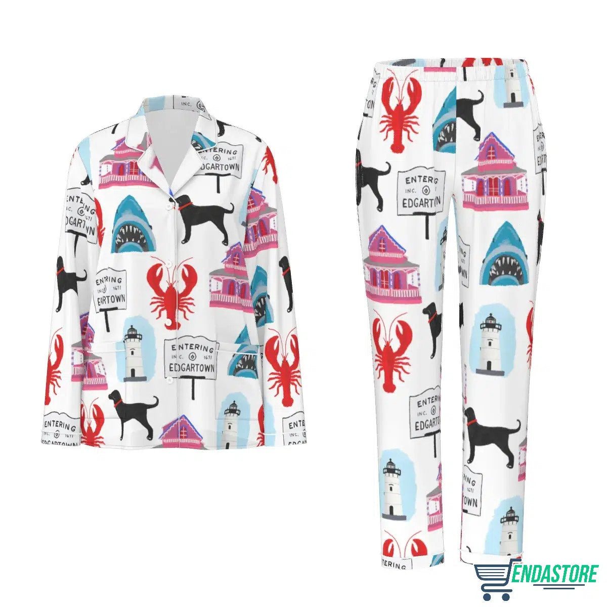 Martha’s Vineyard Pajama Set For Women 3D Sweater - Gift Idea product image 2