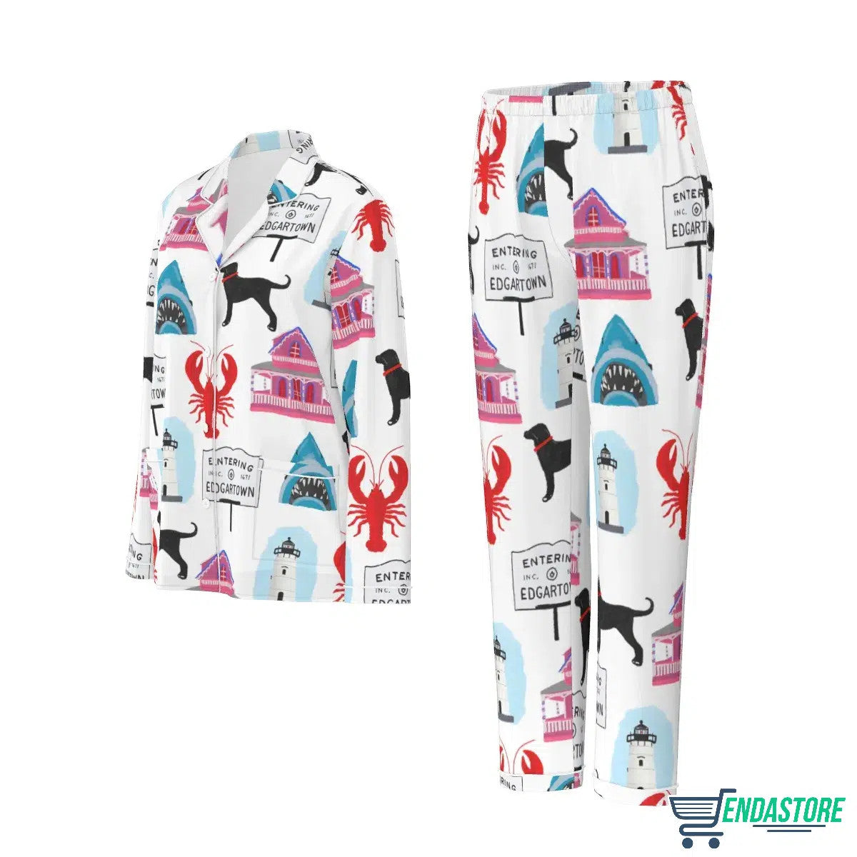 Martha’s Vineyard Pajama Set For Women 3D Sweater - Gift Idea product image 3