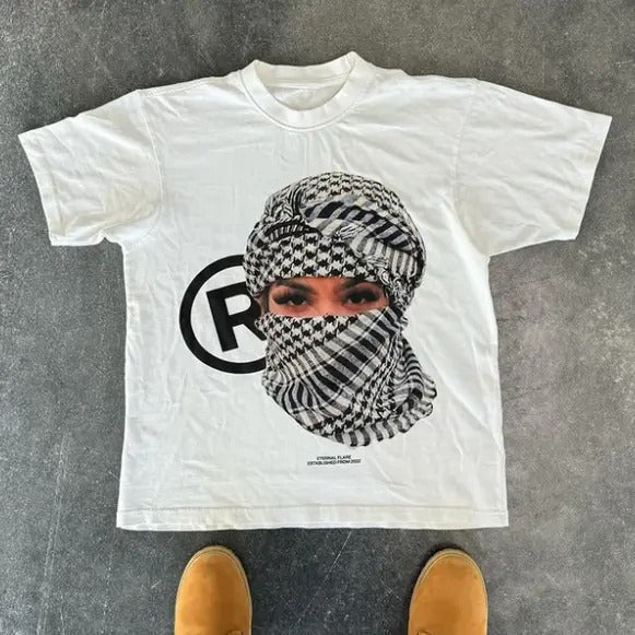 Mask Print Short Sleeve Top Womenswear Underwear - Adult & Kids T-Shirts, Sweatshirts & Hoodies apparel design preview 1