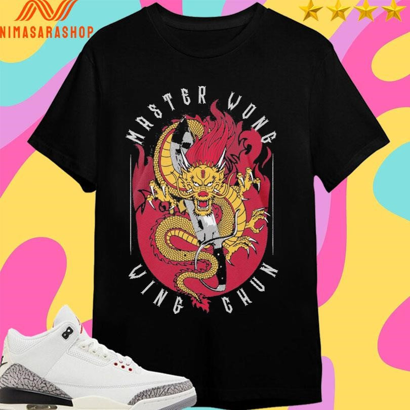 Master Wong Wing Chun Dragon - Adult & Kids T-Shirts, Sweatshirts & Hoodies apparel design preview 1