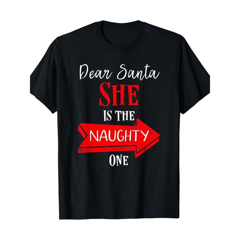 Matching Couples She'S Naughty One Made USA - Adult & Kids T-Shirts, Sweatshirts & Hoodies apparel design preview 1