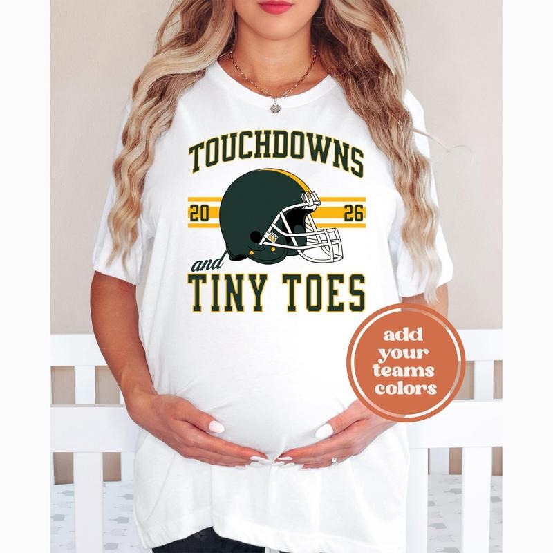 Maternity Football Pregnancy Announcement Fall - Adult & Kids T-Shirts, Sweatshirts & Hoodies apparel design preview 1