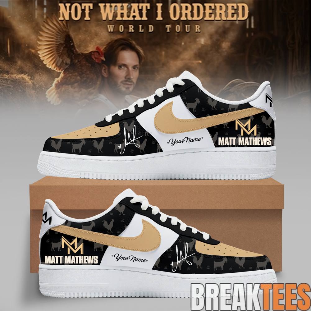 Matt Mathews "Not What I Ordered" World Tour 2026 - Adult & Kids T-Shirts, Sweatshirts & Hoodies apparel design preview 1